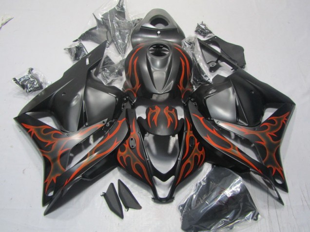 Negro Naranja Llama Carenado Honda CBR 600 RR 09-12 Negro Naranja Llama Carenado Honda CBR 600 RR 09-12