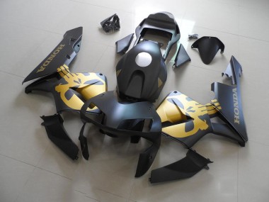 Negro Oro Calcomanías Kit Carenado Honda CBR 600 RR 03-04