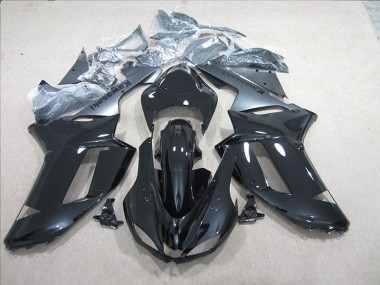 Negro Plata Carenado Kawasaki ZX6R 07-08