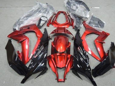 Negro Rojo Carenado Kawasaki ZX10R 11-15