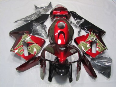 Negro Rojo Kits Carenado Honda CBR 600 RR 05-06