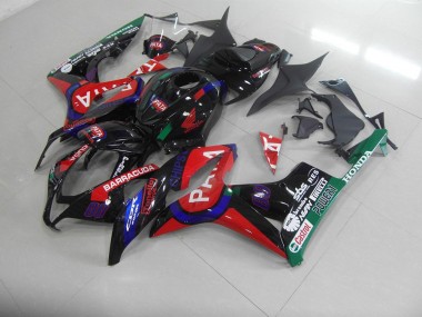 Negro Rojo Pata Carenado Honda CBR 600 RR 07-08