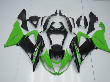 Negro Verde 636 Carenado Kawasaki ZX6R 13-18