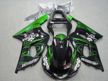 Negro Verde Corona Extra Carenado Suzuki GSXR 600 K1 K2 K3 01-03