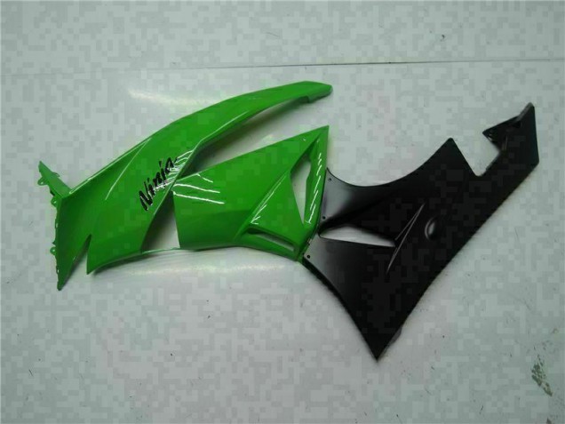 Negro Verde Kit Carenado Inyección Kawasaki ZX6R 09-12 Negro Verde Kit Carenado Inyección Kawasaki ZX6R 09-12