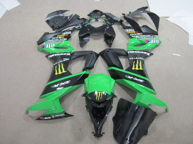 Negro Verde Monster Carenado Kawasaki ZX10R 08-10