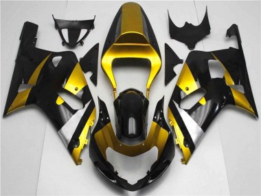 Oro Negro Carenado Suzuki GSXR 600 / 750 K1 K2 K3 01-03