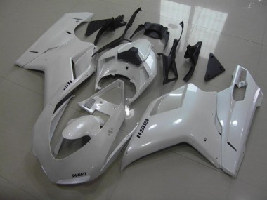 Pear Blanco Negro Calcomanías Carenado Ducati 848 1098 1198 07-14