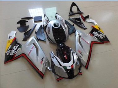 Plata Negro Rojo Carenado Aprilia RS 125 06-11