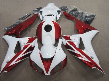 Rojo Blanco ABS Plástica Honda CBR 1000 RR 06-07