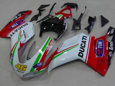 Rojo Blanco Amarillo 46 Carenado Ducati 848 1098 1198 07-14