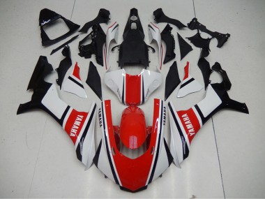 Rojo Blanco Kits ABS Carenado Yamaha R1 15-19