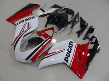 Rojo Blanco Negro Carenado Ducati 848 1098 1198 07-14