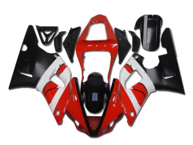 Rojo Blanco Negro Carenado Yamaha R1 00-01
