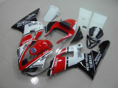 Rojo Brillante Negro Carenado Yamaha R1 00-01