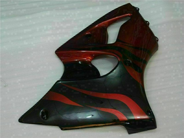 Rojo Kit Completo Carenado Kawasaki ZX6R 00-02 Rojo Kit Completo Carenado Kawasaki ZX6R 00-02