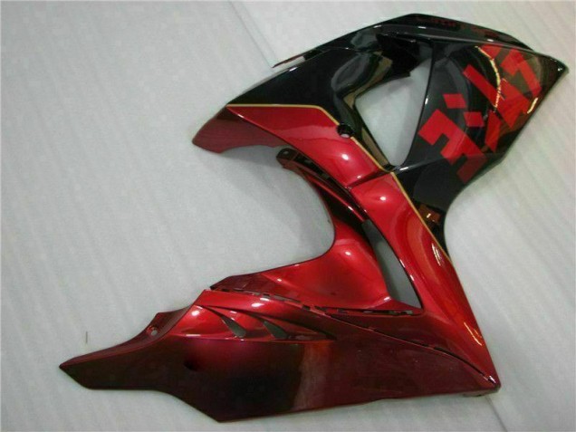 Rojo Llama Negro Carenado Suzuki GSXR 1000 K9 09-16 Rojo Llama Negro Carenado Suzuki GSXR 1000 K9 09-16