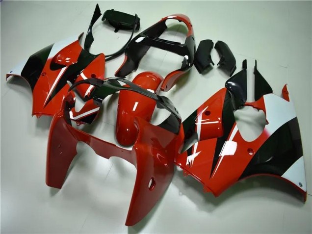 Rojo Negro Blanco Carenado Kawasaki ZX6R 00-02 Rojo Negro Blanco Carenado Kawasaki ZX6R 00-02