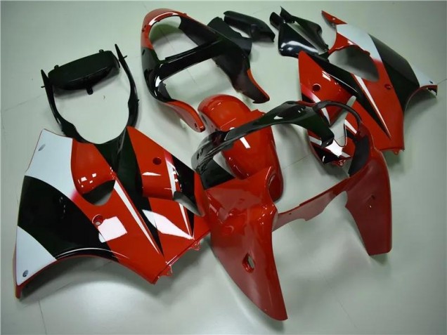 Rojo Negro Blanco Carenado Kawasaki ZX6R 00-02 Rojo Negro Blanco Carenado Kawasaki ZX6R 00-02