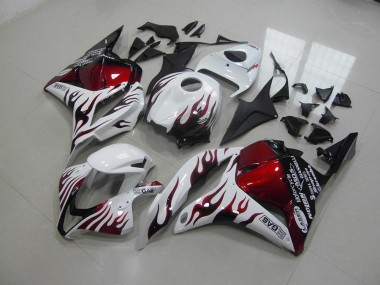 Rojo Negro Llama Carenado Honda CBR 600 RR 09-12