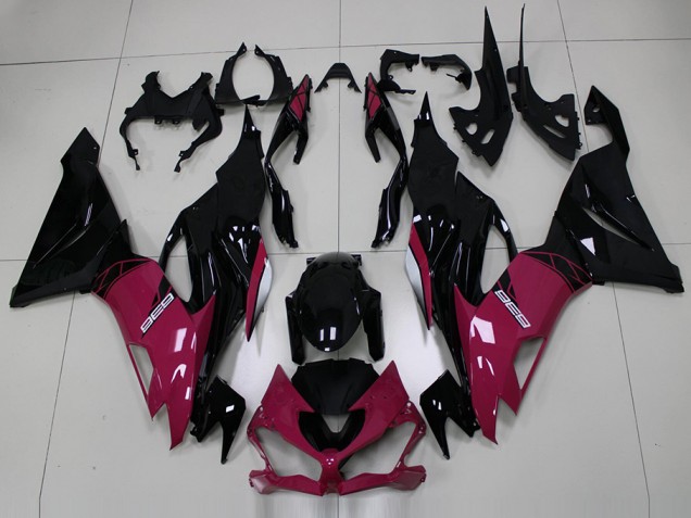 Rosa Negro Carenado Kawasaki ZX6R 19-23 Rosa Negro Carenado Kawasaki ZX6R 19-23