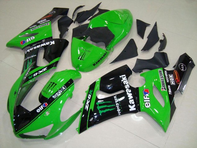 Verde Monster Carenado Kawasaki ZX6R 05-06 Verde Monster Carenado Kawasaki ZX6R 05-06