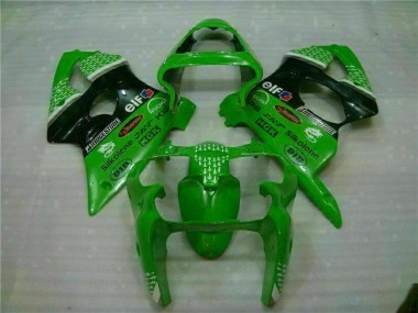 Verde Negro ABS Carenado Kawasaki ZX6R 00-02