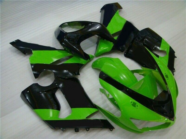 Verde Negro Inyección Kit Carenado Kawasaki ZX6R 05-06 Verde Negro Inyección Kit Carenado Kawasaki ZX6R 05-06
